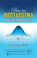 BUKU AJAR BIOSTATISTIKA ; APLIKASI PADA PENELITIAN KESEHATAN