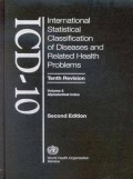 ICD-10, International Statistical Classification Of Diseases & Related Health Problems Volume 3